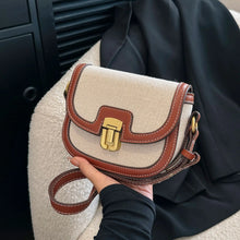 2025 New! Korean Minimalist Color - Block Single - Shoulder Crossbody Bag, Retro Saddle Style, Versatile Underarm Tote