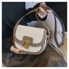 2025 New! Korean Minimalist Color - Block Single - Shoulder Crossbody Bag, Retro Saddle Style, Versatile Underarm Tote