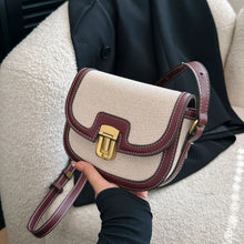 2025 New! Korean Minimalist Color - Block Single - Shoulder Crossbody Bag, Retro Saddle Style, Versatile Underarm Tote