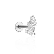 CANNER 1PC Ins Simple Flat Head Pierced Stud Earring Women 925 Sterling Silver Ins Tassel Chain Marquise Earring Party Gift