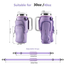 1pc Crossbody Bag Insulated Water Bottle Cover Sleeve for Stanley Cup Anti-fall 30oz/40oz Tumbler Protective Carrier Pouch Strap