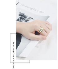 Korean Style Lover Massive Ring For Man Women Girls Elegant Jewelry Valentine's Day Gift Wedding 2023 Trend New Fashion