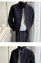 Winter Men Clothing Short Woolen Jackets for Men High-end Stand-up Collar Korean Fashion Zipper Loose Casual Coats Men