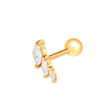 CANNER 1PC Real 925 Silver Stud Earring Small Zircon Earrings For Women Ear Bone Nail Lip Piercing Body Wedding Gifts Jewelry