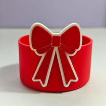 Cute Bow Silicone Boot Bottom Sleeve Cover for Stanley Tumbler Cup Protection Case 10mm Straw Covers Cap For Stanley Cup