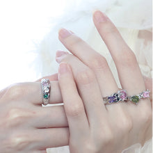 Korean version of ring for women wholesale color zircon niche design, light luxury, sweet and cool style, versatile open ring