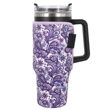 Reusable Neoprene Insulated Sleeves Cup Holder Idea for 40oz Tumbler Cup with Handle(Only Cup Sleeves)