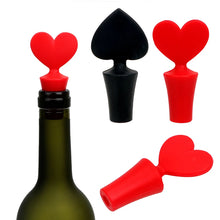 Wine Beer Bottle Stopper Creative Silicone Bar Tools Red Heart Cork Drink Sealer Plug Bar Seal Red Wine Stopper Kitchen Bar Tool