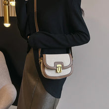 2025 New! Korean Minimalist Color - Block Single - Shoulder Crossbody Bag, Retro Saddle Style, Versatile Underarm Tote