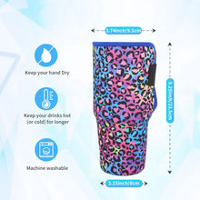 Reusable Neoprene Insulated Sleeves Cup Holder Idea for 40oz Tumbler Cup with Handle(Only Cup Sleeves)