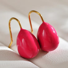 Color Drop Oil Earrings Simple Design with Light Luxury High Sense of Women's Accessories Drop Ear Accessories Wholesale