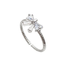 2025 New Korean Silver Color Four Pointed Star Rings For Women Simple Y2k Cross Star Opening Adjustable Finger Ring Jewelry Gift