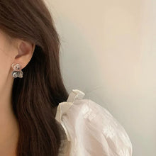 Korea Cute Transparent Bears Earrings Delicate Simple Earring Temperament INS Cool Fashion Jewelry Female Stud Earrings