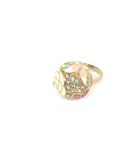 Flower and Heart shape cocktail ring