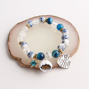 Rose sisi Korean pop Fresh flower wrist bracelets for women Simple and fresh student crystal bead bracelet Gift woman jewelry