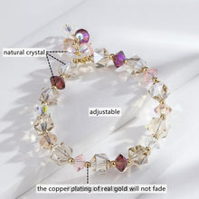 2022 natural crystal bracelet female natural strawberry powder crystal sea blue hair crystal opals fishtail bells of the new