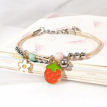 Cute Girls Friends Bracelet Alloy Beads Handmade Multilayers Bracelet Flower Pendant Bangle Jewelry