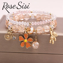 Rose sisi Korean Girl bracelet for women girl student cute small animal beaded bracelet decorative accessories jewelry for women
