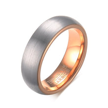 Vnox Tungsten Rings for Men, Basic Wedding Engagement Band Brushed Black, 6mm Wide US Size 7-16