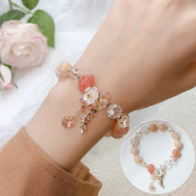 Ruifan Flower Leaf Orange/Purple/Blue/Green Stone Beads Strand Bracelets for Women Female Fashion Jewelry Free Shipping YBR332
