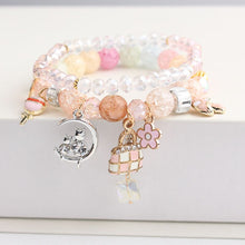 Korean Style version of Dreamwalking in Wonderland Double Bracelets Student breaded Bracelet for women jewelry for women