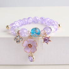 Korea Dongdaemun fashion starry sky female bracelet multi-element star moon crystal pendant beaded bracelet for women present