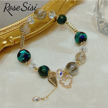 Rose sisi Korea style new holiday style crystal bracelet for women's fashion exquisite love bracelets jewelry gift for girl