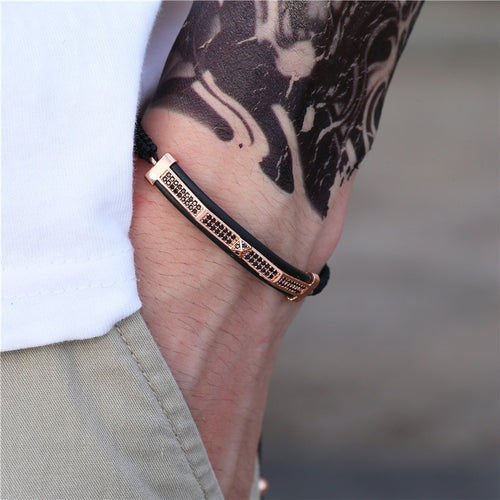 High quality adjustable copper bracelet fashion men bracelets for women jewellery pulsera hombre armband accessories bileklik