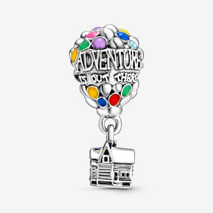 2021 Summer New S925 Sterling Silver Beads Up House &amp; Balloons Charms fit Original Pandora Bracelets Women DIY Jewelry