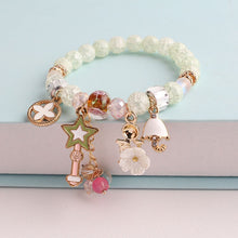 2021 new Korean handmade DIY ladies bracelet for women rabbit star and moon pendant rabbit hand flower pendant bracelet female