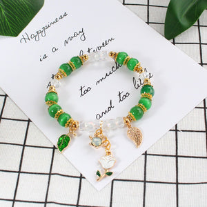 Bohemian Style bracelet for women String Multi-element Natural Stone Crystal Beaded bracelet on hand accessories charm jewelry