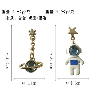 Timlee B014 Originality Cartoon Astronaut Star Planet Imitation Pearl Metal Bracelet  Fashion Accessories Wholesale,