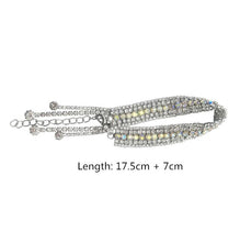FYUAN Fashion Full Rhinestone Bracelet For Women 2019 Shiny Long Tassel Crystal Bracelets &amp; Bangles Jewelry Gifts