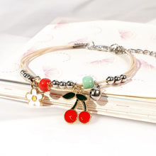 Cute Girls Friends Bracelet Alloy Beads Handmade Multilayers Bracelet Flower Pendant Bangle Jewelry