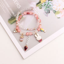 Rose sisi Japanese and Korean style best friend beaded bracelets for women jewellery Women's Set bracelets Flower moon Pendant