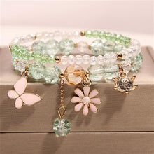 Korean version of the new crystal bracelet female summer fresh hand ring sweet and cute dolphin shell pendant bracelet for women