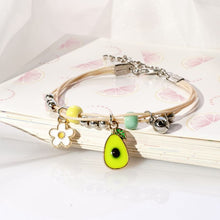 Cute Girls Friends Bracelet Alloy Beads Handmade Multilayers Bracelet Flower Pendant Bangle Jewelry