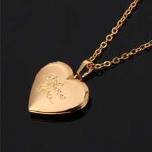 U7 Love Heart Locket Necklace That Holds Pictures Polished Lockets Necklaces Birthday Gifts for Girls Boys  P318