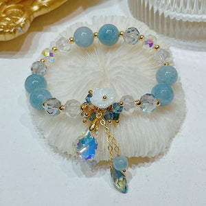 Mai Chuang/crystal Shell /flower Bracelet Fashion Bangles Personality Charm Jewelry Exquisite Workmanship Men Women Couple Gift