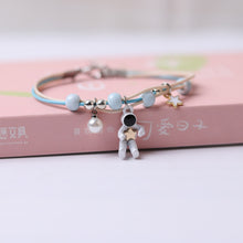 Timlee B014 Originality Cartoon Astronaut Star Planet Imitation Pearl Metal Bracelet  Fashion Accessories Wholesale,