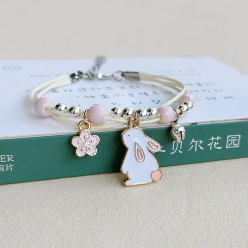 New Simple and Cute Cartoon Bunny Bracelet Female Students Children's Best Friends Gifts Wild Jewelry