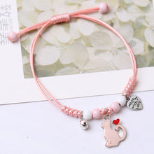 New Girl Cute Couple Bracelet Animal Cat Men and Women Bracelet Wholesale Small Animal Girlfriends Student Jewelry Gift