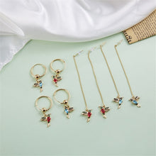 Exquisite Bird-shaped arete Fashion Crystal Pendant Earrings for Women Hummingbird Hoop Earrings Tassel Bird Wedding Jewelry