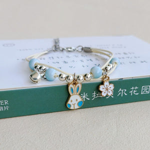 New Simple and Cute Cartoon Bunny Bracelet Female Students Children's Best Friends Gifts Wild Jewelry