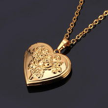U7 Love Heart Locket Necklace That Holds Pictures Polished Lockets Necklaces Birthday Gifts for Girls Boys  P318