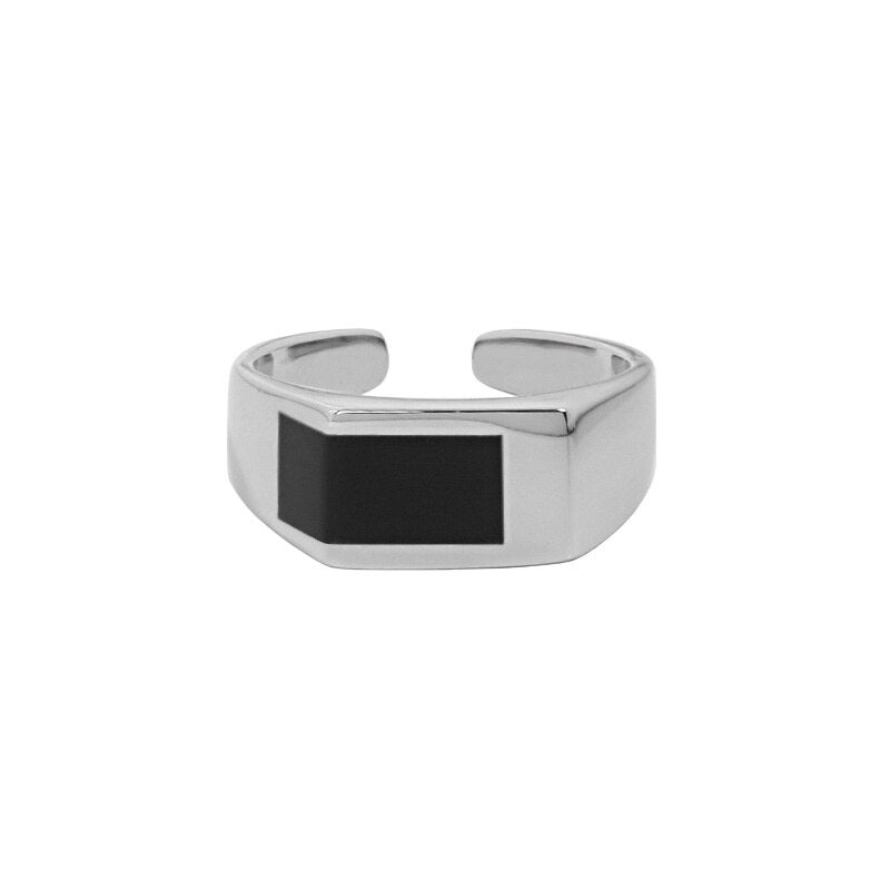 S'STEEL 925 Pure Silver Adjustable Rings Regular Geometric Fashion For Women Design Korean Style Jewellery Fine Gift 2022 Trend