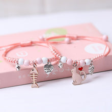 New Girl Cute Couple Bracelet Animal Cat Men and Women Bracelet Wholesale Small Animal Girlfriends Student Jewelry Gift