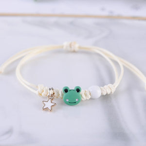 Cartoon Frog Pendant Fashion Hand Made Bracelet Bracelets Bangles DIY Rope Chain Bracelet Gift For Women Wholesale
