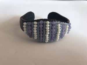 Meranda - Purple Beads Bracelet
