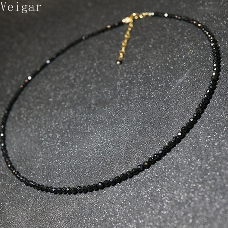 Ladies black best sale necklaces